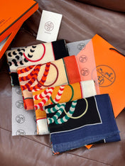 HERMES 25S SCARF 200 IN CASHMERE SILK 730598