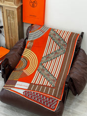 HERMES 25S SCARF 140 IN SILK TWILL 733918
