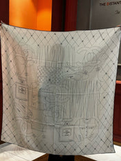 CHANEL 25S SCARF 140 IN SILK 735801