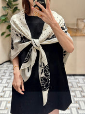 CHANEL 25S SCARF 140 IN SILK 735806