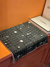 CHANEL 25S SCARF 110 IN CASHMERE SILK 738477
