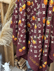 LV SCARF 140 CM IN WOOL MIX SILK 737266