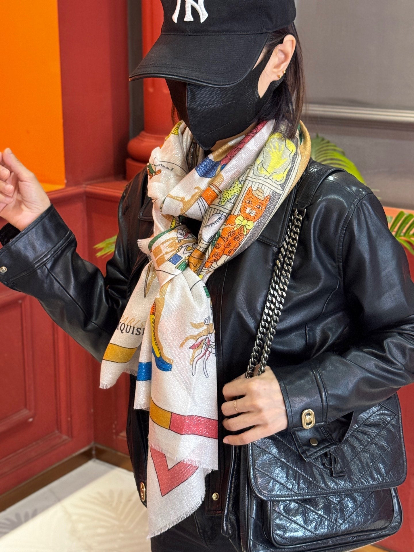 HERMES 25S SCARF 200 IN SILK 856443