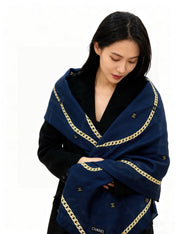 CHANEL 25S SCARF 135 IN SILK AND CASHMERE 932010