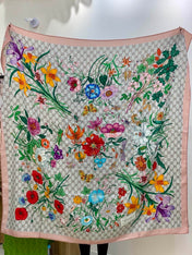 GUCCI 26S SCARF 140 IN CASHMERE AND SILK 250153