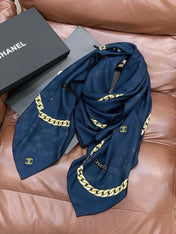 CHANEL 26S SCARF 135 IN CASHMERE AND SILK 281153