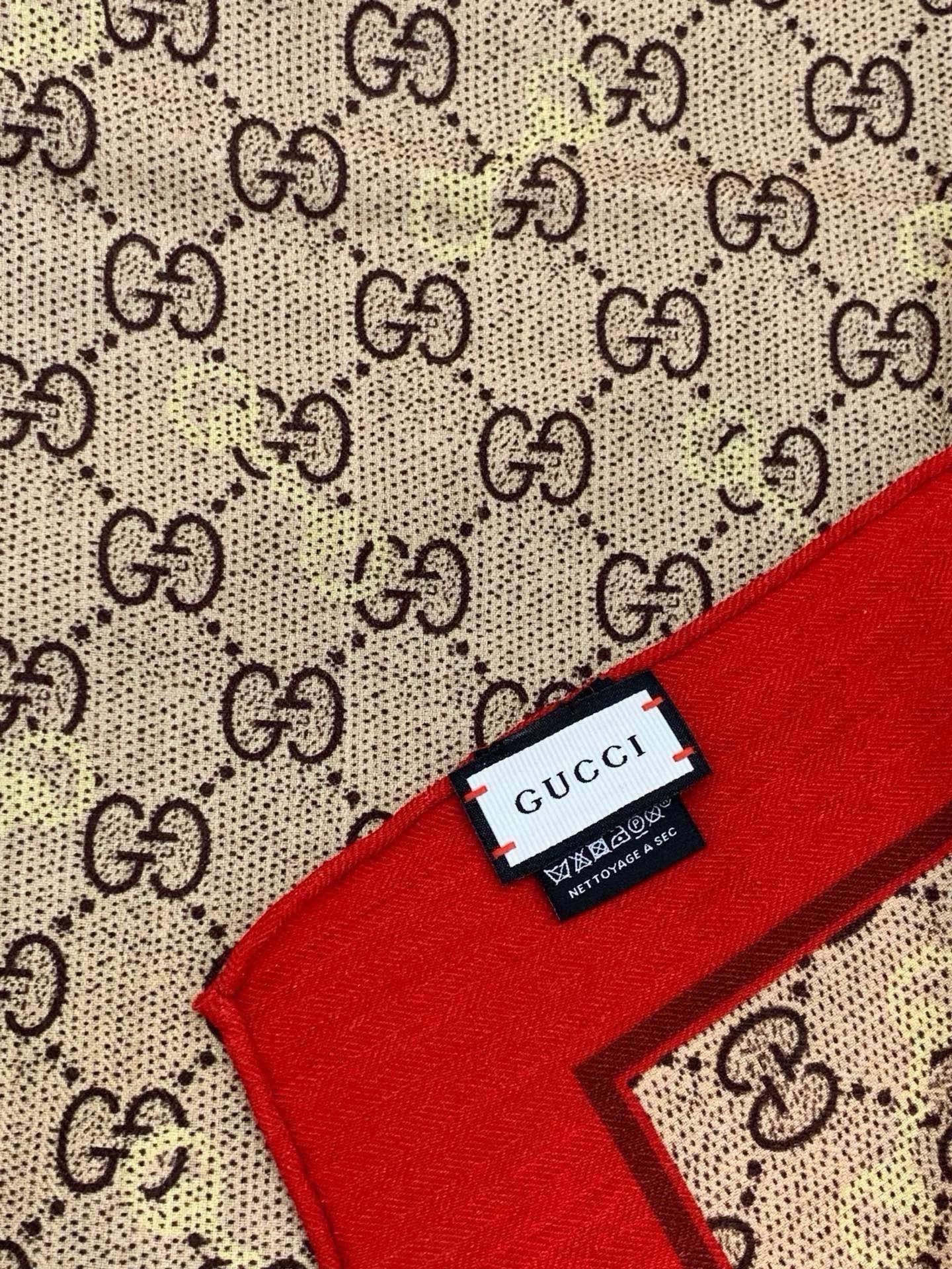 GUCCI 26S SCARF 135 IN CASHMERE AND SILK 315167