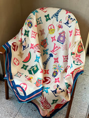 LV 26S SCARF 135 IN CASHMERE AND SILK 316733