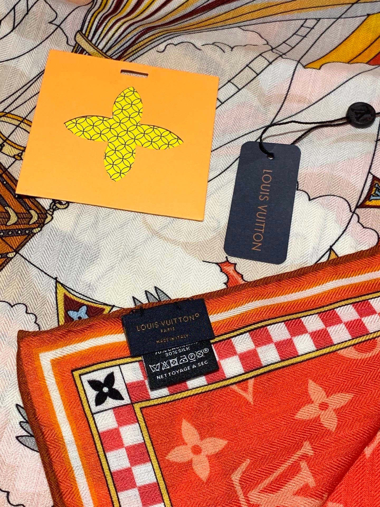 LV 26S SCARF 135 IN CASHMERE AND SILK 316770