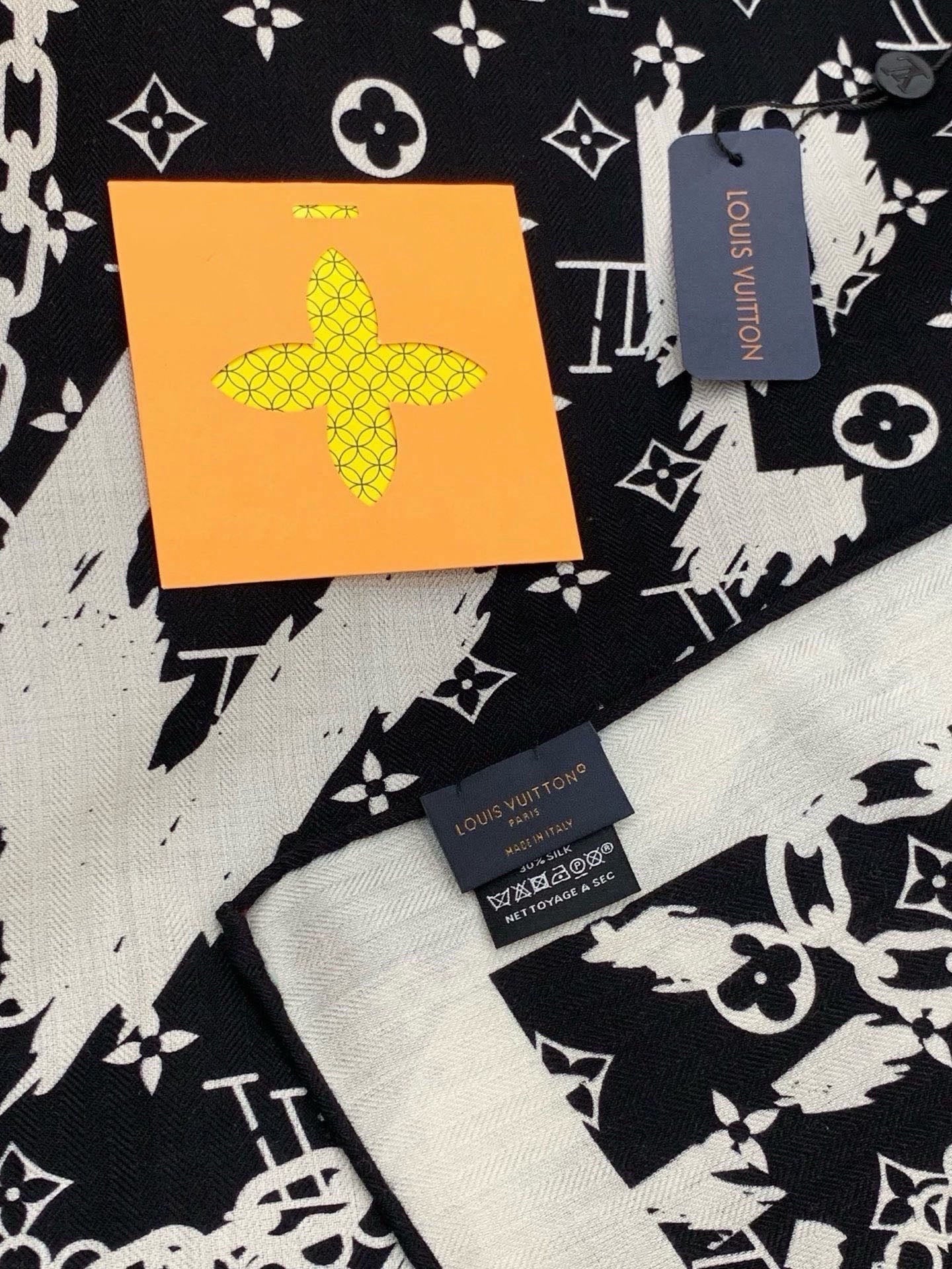 LV 26S SCARF 135 IN CASHMERE AND SILK 319869