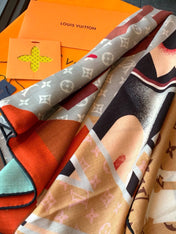 LV 26S SCARF 135 IN CASHMERE AND SILK 320861