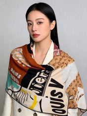 LV 26S SCARF 135 IN CASHMERE AND SILK 320861