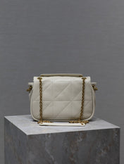YSL 25S JAMIE MINI 20 IN BLANC VINTAGE LAMBSKIN GOLD HARDWRE