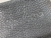POUCH WITH ELEPHANT TEXTURE 23 IN BLACK LAMBSKIN LOGO EMBOSSED