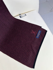 SCARF 180 CM IN WINE PURPLE CASHMERE 393154