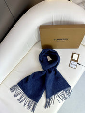 SCARF 180 CM IN NAVY BLUE CASHMERE 398419