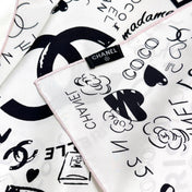 CHANEL 25S SCARF 90 IN SILK 730660