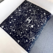 CHANEL 25S SCARF 90 IN SILK 730661