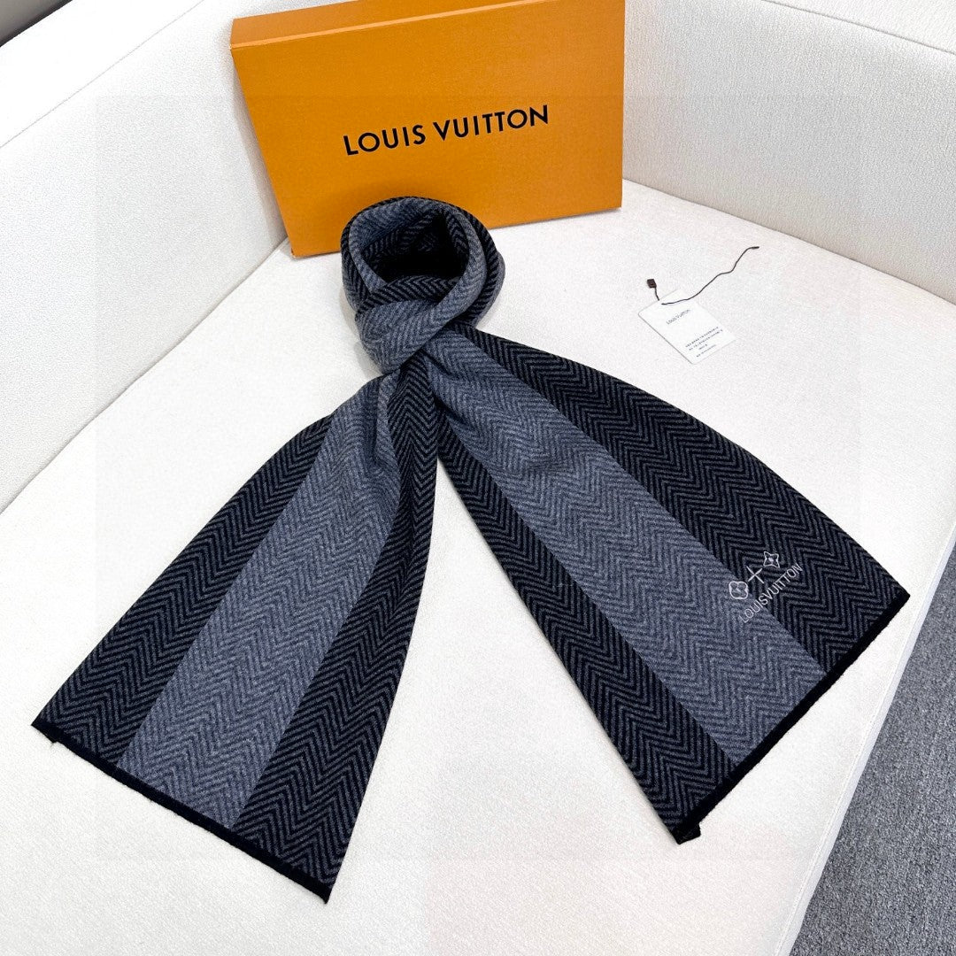 LV SCARF 180 CM IN CASHMERE 714295