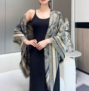 DIOR SCARF 140 CM IN SILK MIX WOOL 733928