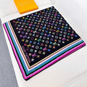 LV SCARF 134 CM IN WOOL MIX SILK 719982