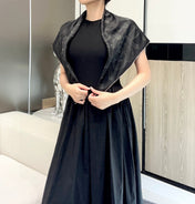 CHANEL 25S SCARF 90 IN SILK 730643