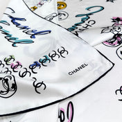 CHANEL 26S SCARF 90 IN SILK 304555
