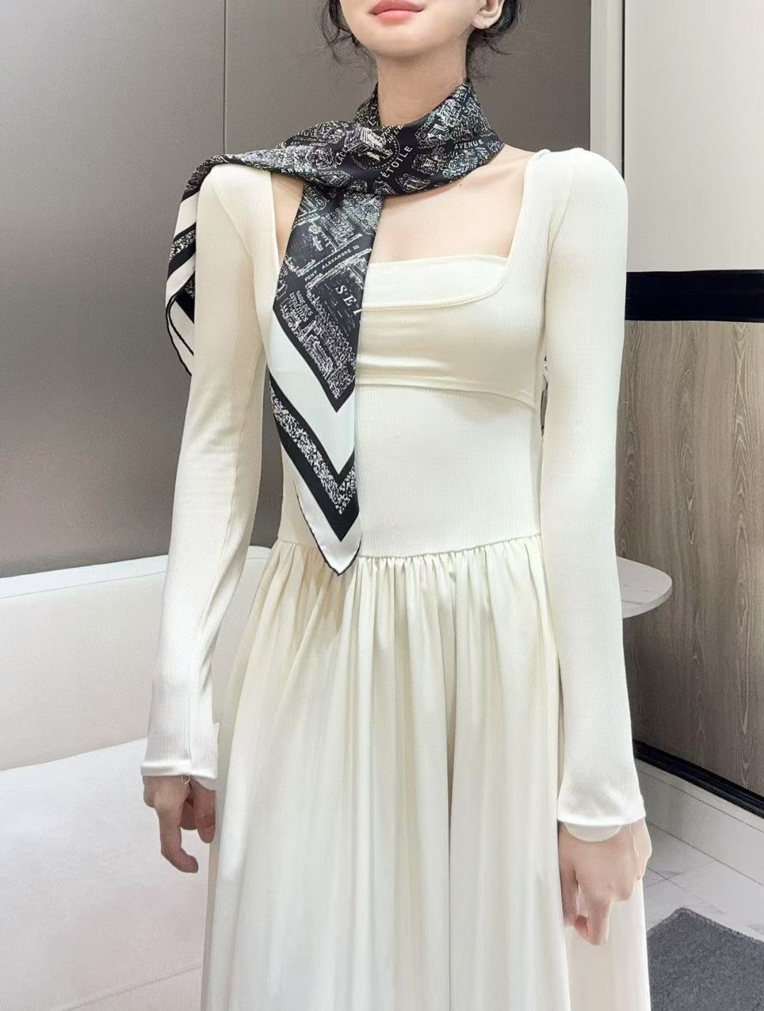 DIOR 26S SCARF 90CM IN SILK 313214