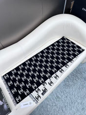CHANEL 25S SCARF 180 IN CASHMERE WOOL 733942