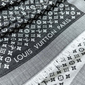 LV SCARF 120 CM IN WOOL MIX SILK 737299