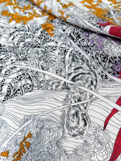 HERMES 25S SCARF 135 IN CASHMERE SILK 733938