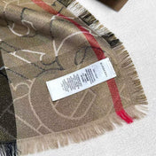 BURBERRY 26S SCARF 220CM IN SILK WOOL 318424