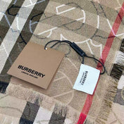BURBERRY 26S SCARF 220CM IN SILK WOOL 318424
