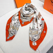 HERMES 26S SCARF 135 IN CASHMERE AND SILK 304577