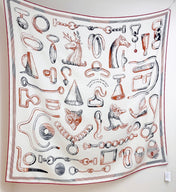 HERMES 25S SCARF 135 IN CASHMERE SILK 854592