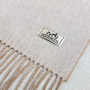 HERMES 25S SCARF 190 IN CASHMERE 985999