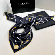 CHANEL 26S SCARF 90 IN SILK 307121