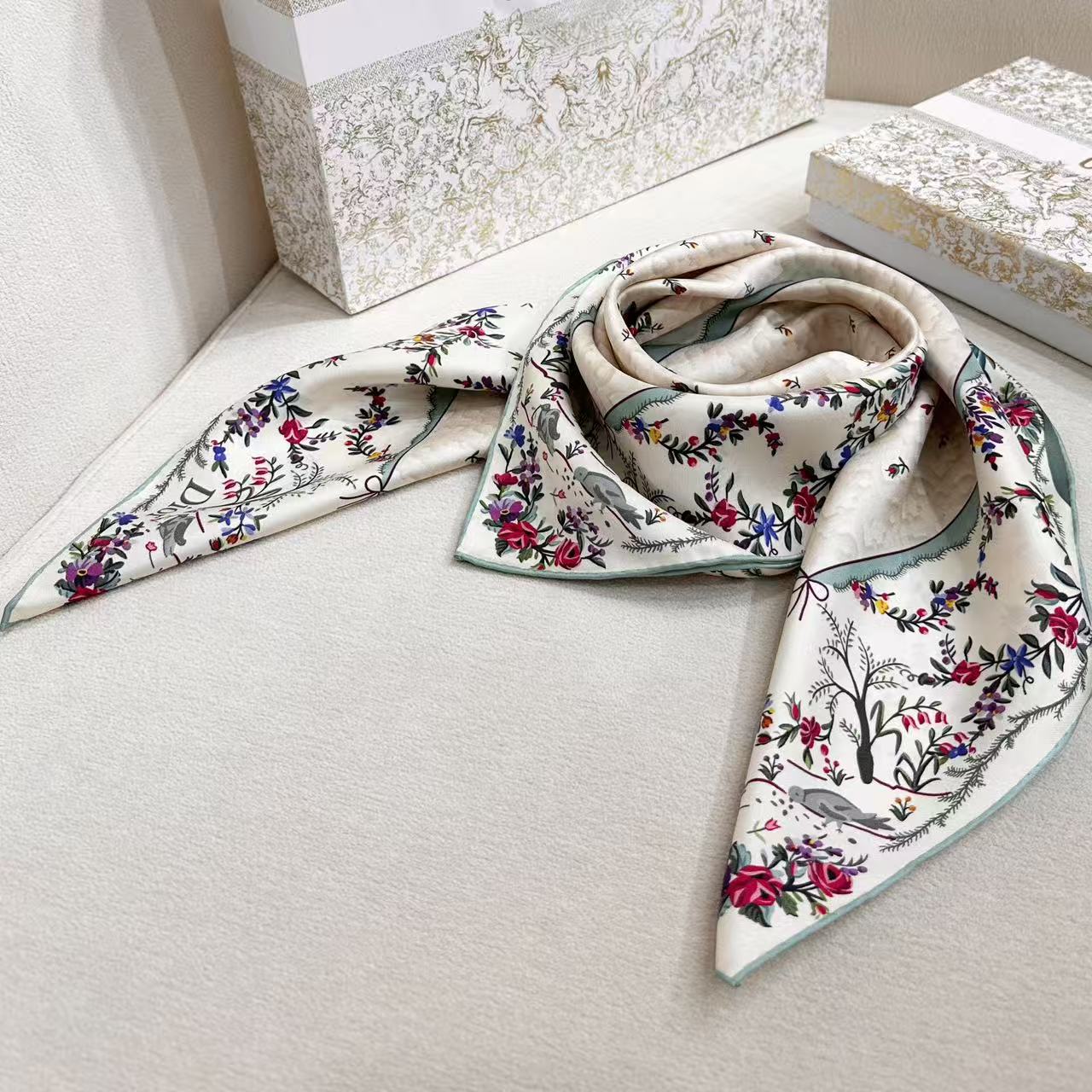 DIOR 26S SCARF 90CM IN SILK 309790