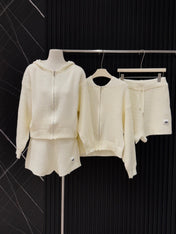 ALO KNIT CARDIGAN & SHORTS SET STYLE 31