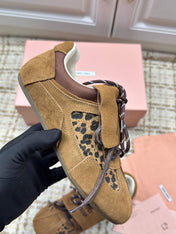 MIUMIU 26S SNEAKERS IN DARK BROWN SUEDE 01