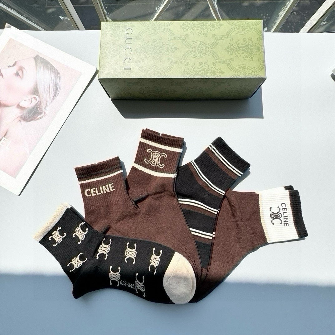 CELINE 26S ANKLE SOCKS 342054 (1 BOX)
