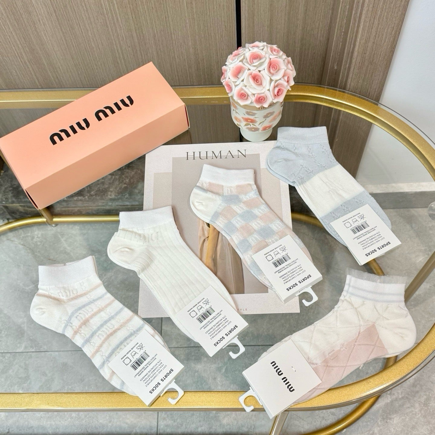 MIUMIU 26S ANKLE SOCKS 412423 (1 BOX)