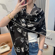 CHANEL 25S SCARF 140 CM IN CASHMERE SILK 943924