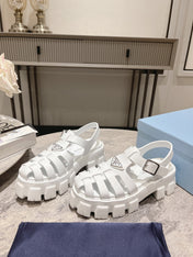 Pra Rubber Monolith Sandals White