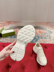 GG RHYTON TRAINER WHITE CALFSKIN WITH MULTI PATTERNS