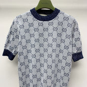 GUCCI SHORT-SLEEVE KNIT TOP 257394