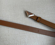 PRADA 25S BELT 20 MM IN BROWN CALFSKIN 571370