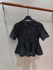 DIOR 26S SHORT-SLEEVED PEPLUM 1467