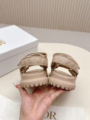DIOR BACK-STRAP SANDALS 25S IN BEIGE CALFSKIN
