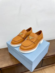 PRA CHOCOLATE LOAFERS BRONZE CALFSKIN
